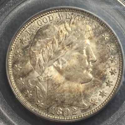 PCGS MS-64  1892-O  Barber Half Dollar   CAC Approved   Key Date   Nice Coin! - Image 1 of 4