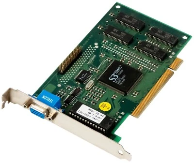 PCI Graphic Card Miro S3 Trio64v+2MB VIDEO22SD-PCI 64-BIT D-Sub PCI - Image 1 of 2
