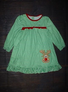 NEW Boutique Christmas Reindeer Girls Pajamas Nightgown - Picture 1 of 3
