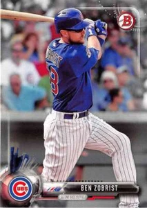 2017 Bowman Baseball #65 Ben Zobrist - Chicago Cubs MLB Major League Card  - Picture 1 of 1