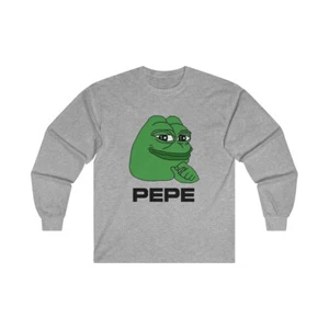 Pepecoin Make Memecoins Great Again Langarm-T-Shirt mit Rundhalsausschnitt | Crypto - Bild 1 von 24