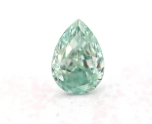 0.23ct Green Diamond - Natural Loose Fancy Green Color GIA Pear Shape SI1 - Picture 1 of 5