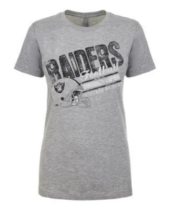 Oakland Raiders Women's Vintage Helmet Distressed T-Shirt (XS) - Picture 1 of 1
