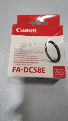 Canon FA-DC58E 58mm Camera Lens Filter Adapter Ring New — 第 1/4 张图片