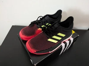 Adidas SoleCourt Boost - Black/Red Tennis Shoes - Picture 1 of 4