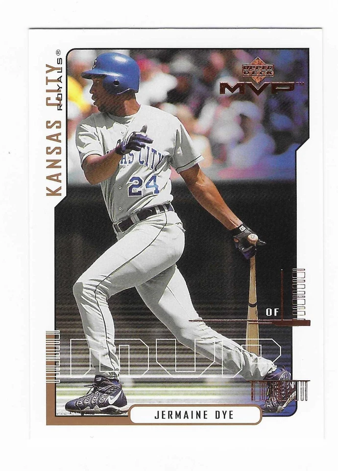 2000 Upper Deck MVP Jermaine Dye Kansas City Royals Baseball Card #161 - Image 1 of 2
