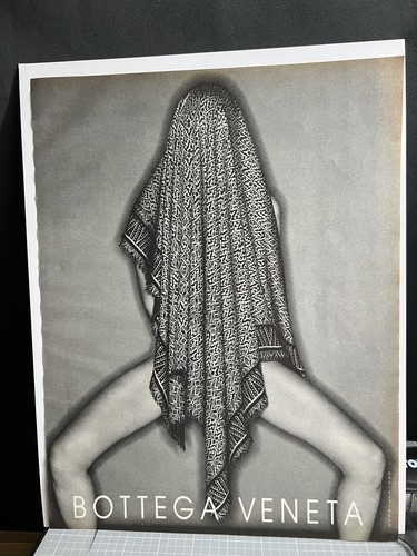 1994 VINTAGE STAMPA 10X13 5 MODA BORSA B&W ANNUNCIO PER GAMBE MODELLO BOTTEGA VENETA