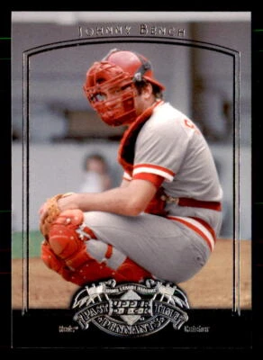 2005 UD Past Time Pennants #46 Johnny Bench 辛辛那提红人队 — 第 1/2 张图片