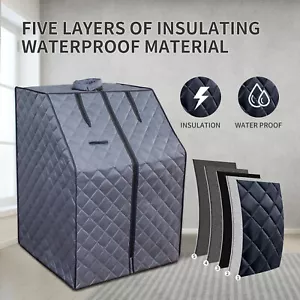 2L Steam Sauna Tent Portable Home Spa Tent for Body Slim & Detox Therapy 1000W - Picture 1 of 7