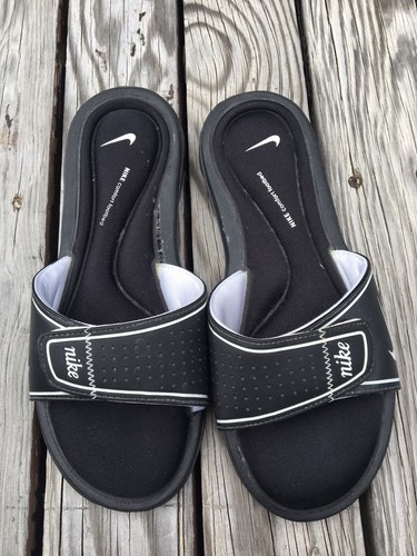 Sandali slip on perizoma neri Nike 354925 neri comfort taglia 6 donna