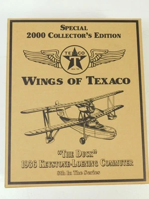 Usado Ertl 19813P Alas de Texaco 'El Pato' Die Cast Escala Réplica Foto 1 de 4