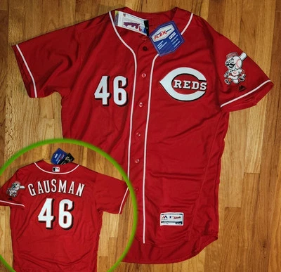 *WOW* Majestic CINCINNATI Reds GAUSMAN Authentic Jersey Mens 48 baseball shirt - Image 1 of 4