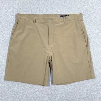 Pantalones Cortos Vineyard Vines Para Hombres 40 Rendimiento Breaker Elastizados Golf Chino Cortos Caqui Foto 1 de 4
