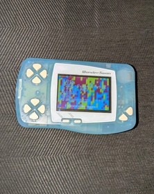 Light/ Soda Blue Bandai WonderSwan WS w/ Backlit IPS Screen Japanese Handheld 