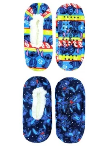 Fuzzy Babba Women's Slipper Socks, 1-Pack, One Size (Stitch&Lilo- 2 Pack) - Picture 1 of 1
