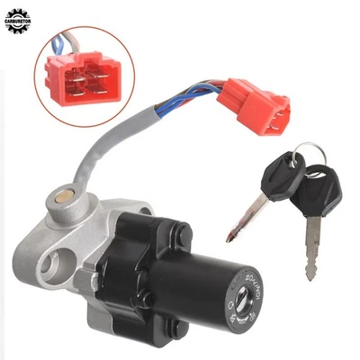 Interruptor de encendido para Yamaha V-STAR 650 1100 1999-2016 tapa de gas combustible llaves de bloqueo de asiento Foto 1 de 4