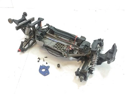 Traxxas Hoss 4x4 VXL 1/10 Monster Truck Roller Slider Chassis w/ Metal Rear Shaf - Image 1 of 4