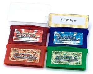 Pokemon Leaf Green Fire Red Ruby Sapphire 4 set Nintendo Gameboy Advance GBA - Picture 1 of 14