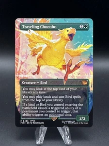 Traveling Chocobo (406) [Borderless Regular] (NM) - MTG - Final Fantasy (ENG) - Picture 1 of 3