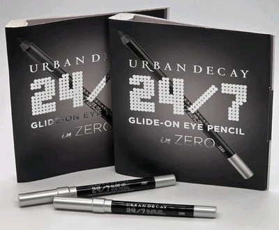 2x LÁPIZ DE OJOS URBAN DECAY 24/7 DESLIZABLE en CERO tamaño de viaje 0,03 oz / 8 g. Cada uno Foto 1 de 4