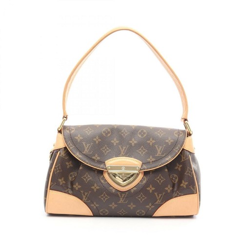 LOUIS VUITTON（LV） Borsa a tracolla Louis Vuitton Beverly Mm Monogram rivestita in pvc tela pelle donna