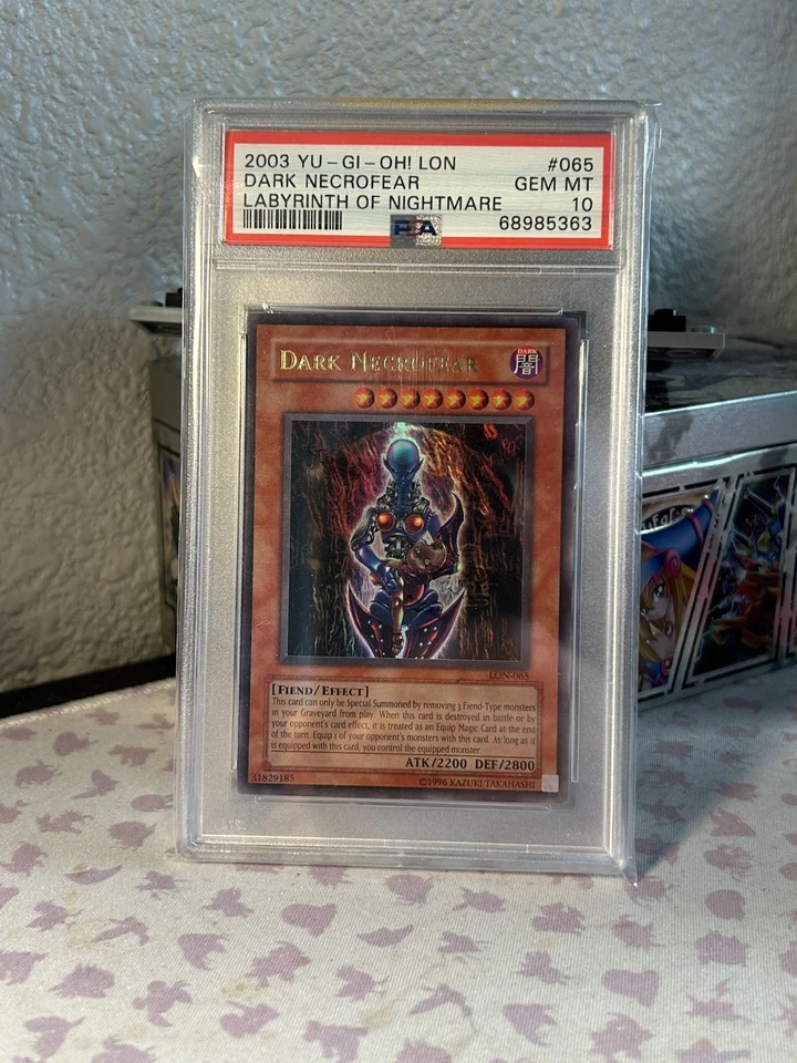 💎 PSA 10 Dark Necrofear - LON-065 - Ultra Rare - Unlimited - 2003 Yu-Gi-Oh! - Image 1 of 1