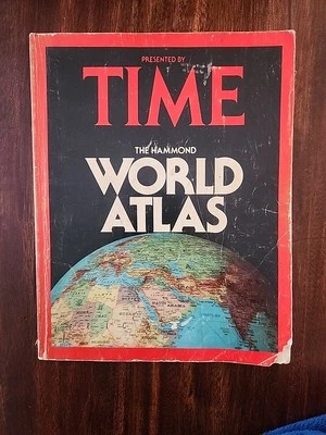 1978 Vintage World Atlas by Time, Paperback, The Hammond, Maps & Geography - Image 1 of 4