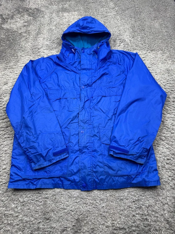 Chaqueta WearGuard Hombre Grande Azul Super Weartex Malla Forrada Con Capucha Trabajo Lluvia Abrigo Foto 1 de 4