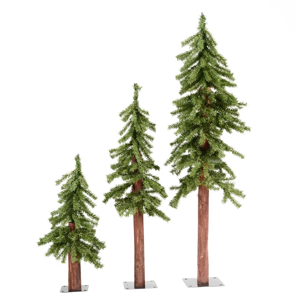 Vickerman 2' 3' 4' Natural Alpine Tree Set 633T - A805180 - Image 1 of 1