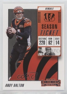 2018 Panini Contenders Red Zone Andy Dalton #78 - Image 1 of 2