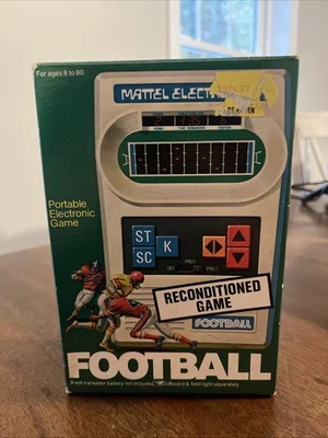 RARO Mattel Electronics 1977 Fútbol **Juego Reacondicionado Foto 1 de 4
