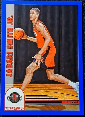 2022-23 Panini NBA Hoops Jabari Smith Jr. Rookie Rockets Blue Foil SP #283 RC - Image 1 of 2