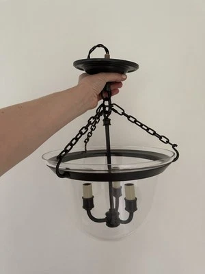 Visual Comfort Chapman & Myers Semi-Flush Bell Jar Lantern - Image 1 of 4