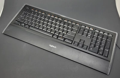 Logitech Illuminated K740 USB Wired Keyboard Y-UY95 - Tested & Working - Image 1 of 4