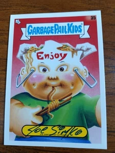 2021 GARBAGE PAIL KIDS FOOD FIGHT ARTIST AUTOGRAPH CARD 35 JOE SIMKO 69/80 - Picture 1 of 4