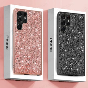 Funda híbrida enchapada brillante para Samsung S24 S23 S22 S21 FE A54 A14 - Imagen 1 de 13