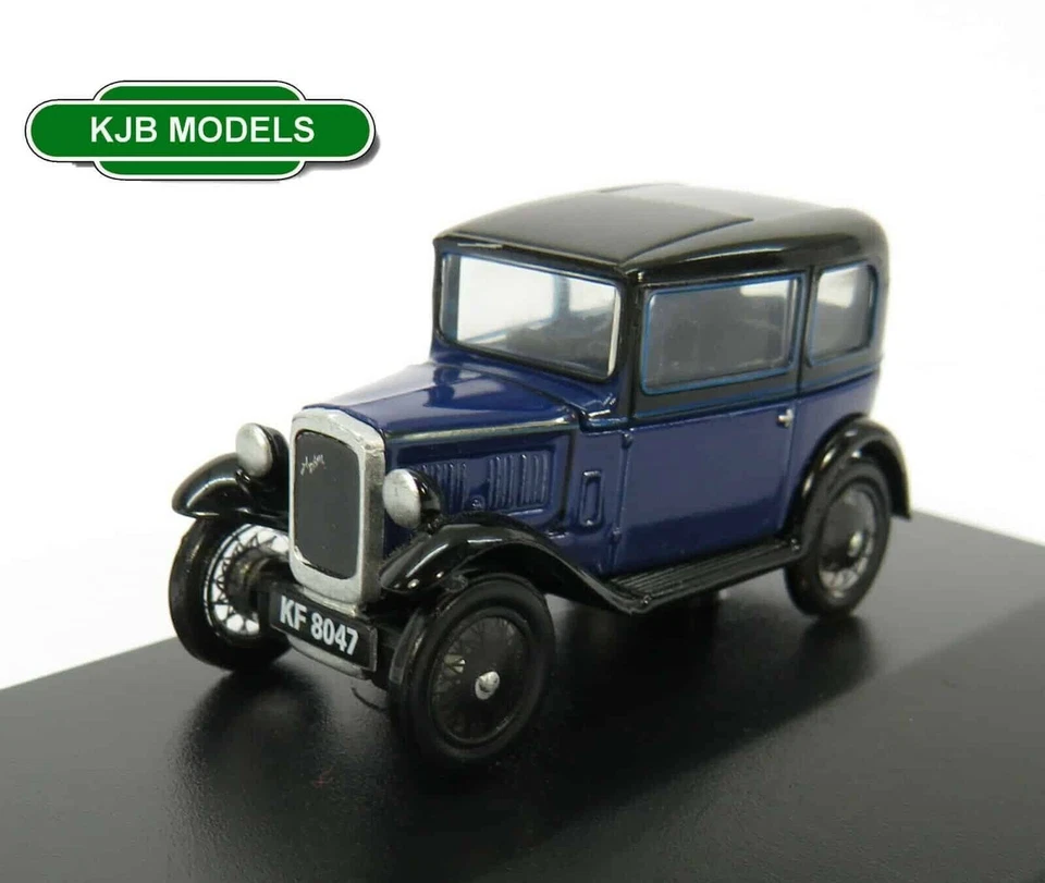Oxford Diecast 76ass002 Austin Seven RN Saloon Light Royal Blue 1 76