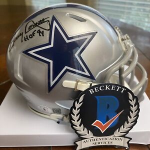 Tony Dorsett HOF ‘94 Autographed Signed Dallas Cowboys Mini Helmet Beckett