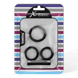 Penis Enlargement Toys Cockring Set 3 Durable C-Rings Penis Rings Set for Men - Picture 1 of 6