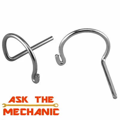 ASK THE MECHANIC CO.UK Kugel & Steckschlüssel Kugelbolzen Feder Draht Pin Sicherheits-/Halteklammern x2 - M5 M6 M8