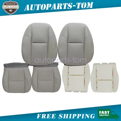 Funda de asiento delantera de cuero/cojín de espuma gris para Chevrolet Avalanche 2009-2014 Foto 1 de 4