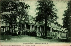 Fort Comfort Inn Piermont on Hudson NY New York Hotel Moore Gibson Postcard - Picture 1 of 2