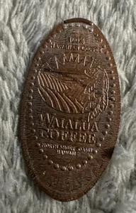 Elongated Penny - Waialua Coffee Hawaii - Smashed Pressed Coin - Bild 1 von 3