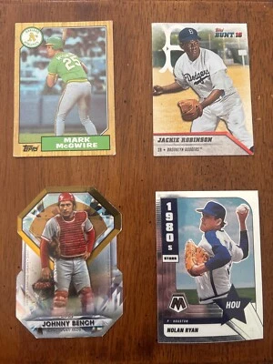 Famous baseball player cards from over 20 years ago. Bunt and tops - Image 1 of 2