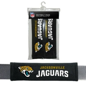 Jacksonville Jaguars Seat Belt Shoulder Pads NFL Auto Strap Football Team 2 Pack - Picture 1 of 4