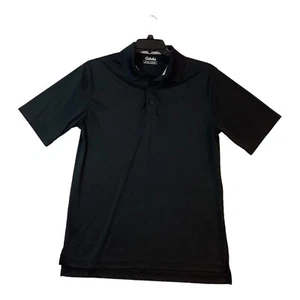 CABELA'S Short Sleeve Polo Golf Black Shirt Mens Size XL 100% Polyester - Picture 1 of 8