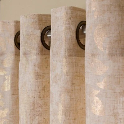 Panel de ojal Miller Curtains Kailey one, 50′′ x 84′′, dorado Foto 1 de 4