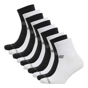 x10 New Balance Mens Ten Pack Socks - Cushioned Crew Socks Black, - Picture 1 of 10