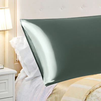 Funda de almohada PiccoCasa acolchada suave seda satinada cuerpo funda de almohada 4,6 pies/20x54 pulgadas Foto 1 de 4