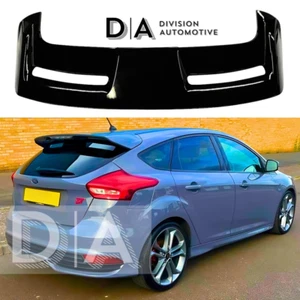 ALERÓN DE EXTENSIÓN DE ALERÓN DE TECHO DE MALETERO TRASERO BRILLANTE PARA FORD FOCUS ESTILO ST 2012-18 MK3 - Imagen 1 de 12